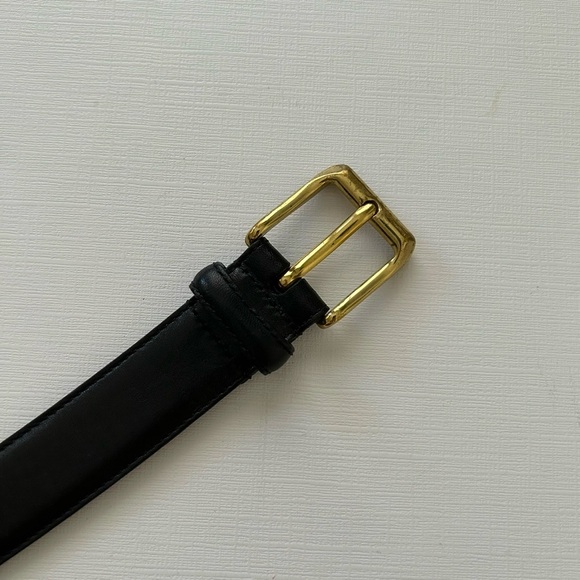 COACH 5950 Black Cowhide leather Belt Gold toned buckle size 40”. - Picture 6 of 16